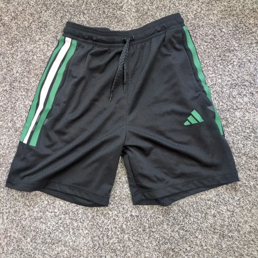 Adidas Men’s HOUSE OF TIRO NATIONS Black Green Gray SHORTS Small